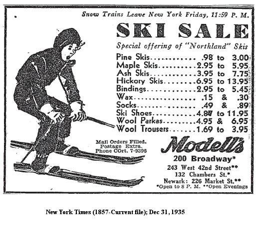 Wooden Cross Country Skis